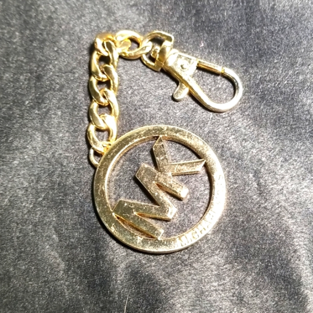 MICHAEL KORS Bag Charm/Keychain/ Key Fob Gold Color